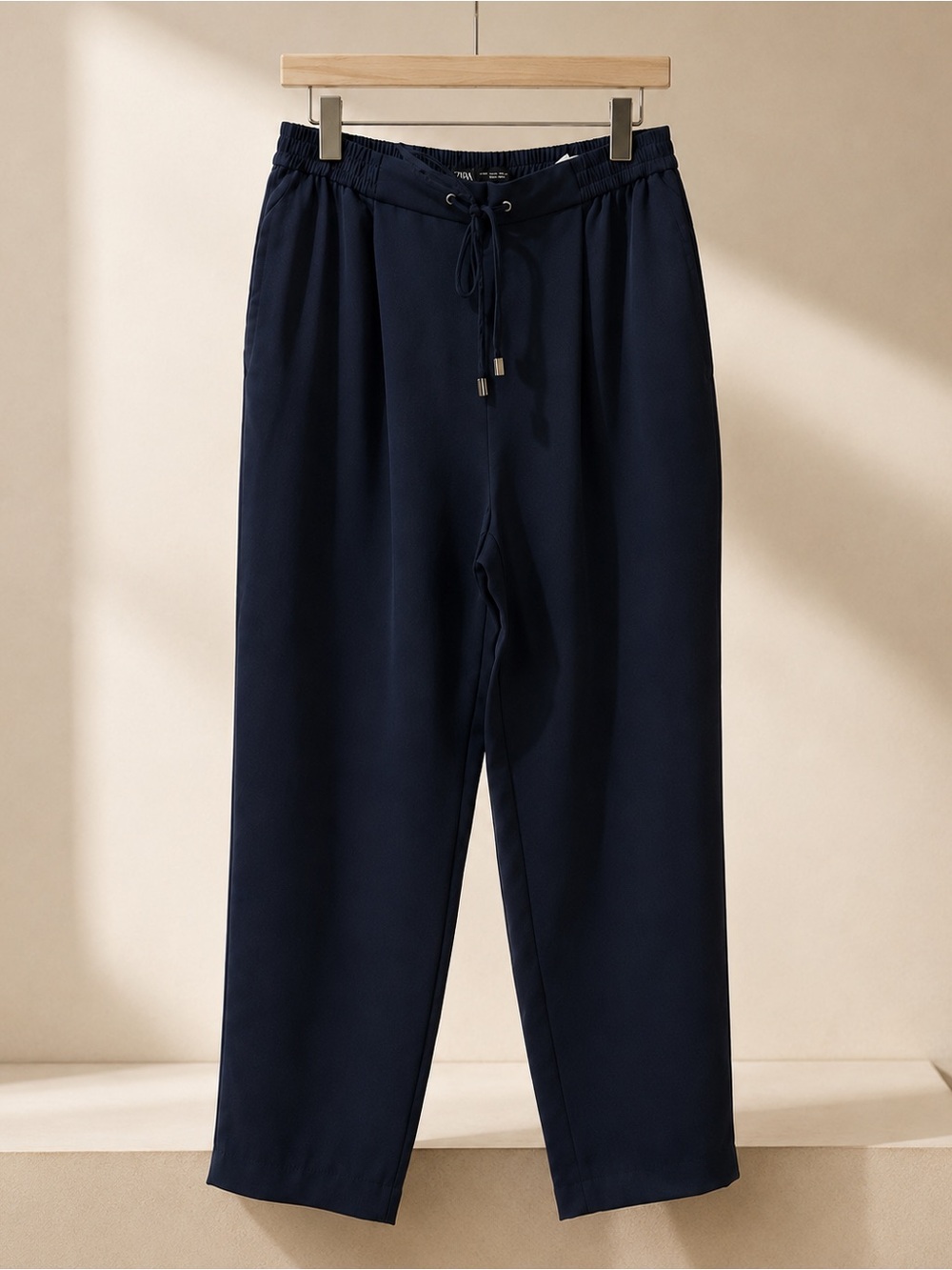 Zara women’s Navy Drawstring pants joggers S